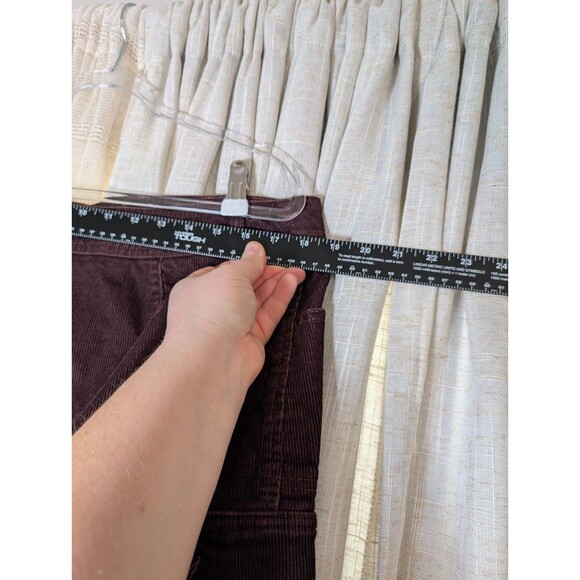 Eddie Bauer Women's Corduroy Cargo Skirt Purple Button Pockets Size 18 - Picture 6 of 8